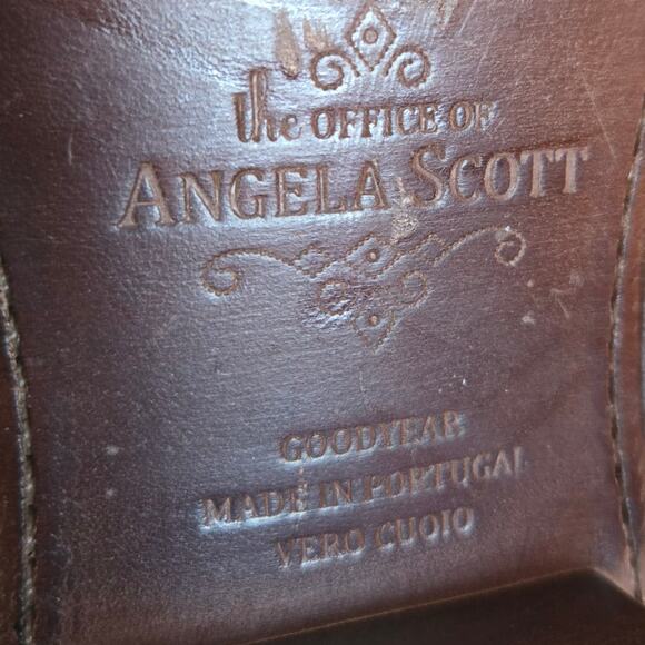 The Office of Angela Scott Mr. Muffin Cream Suede Leather Cutout Loafer US 10 - Picture 9 of 10